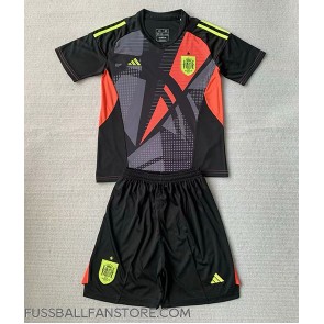 Spanien Torwart Replik Heimtrikot Kinder EM 2024 Kurzarm (+ Kurze Hosen)